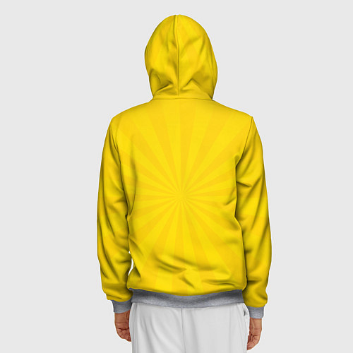 Мужская толстовка на молнии MY HERO ACADEMIA группа героев / 3D-Меланж – фото 4