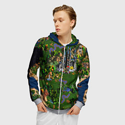 Толстовка 3D на молнии мужская Heroes of Might and Magic, цвет: 3D-меланж — фото 2