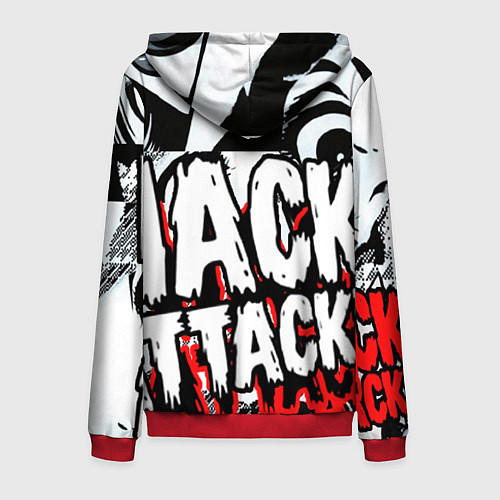 Мужская толстовка на молнии WATCH DOGS:LEGION / 3D-Красный – фото 2