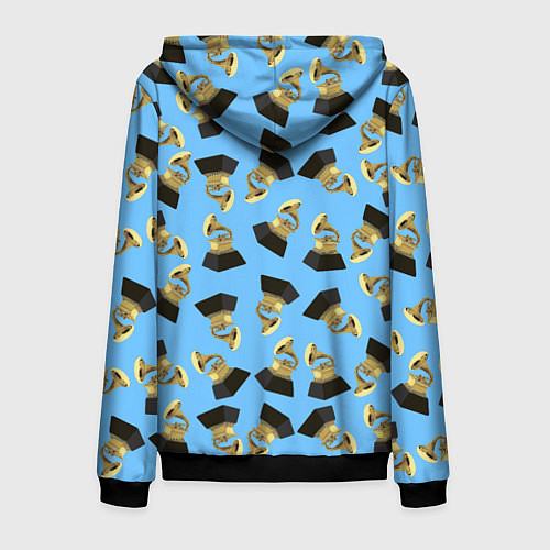 Мужская толстовка на молнии Billie Eilish Grammy / 3D-Черный – фото 2