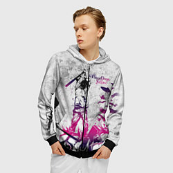 Толстовка 3D на молнии мужская Three Days Grace, цвет: 3D-черный — фото 2