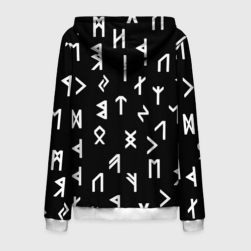 Мужская толстовка на молнии Hollow Knight / 3D-Белый – фото 2