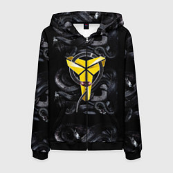 Толстовка 3D на молнии мужская Los Angeles LakersKobe Bryan, цвет: 3D-черный