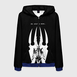 Толстовка 3D на молнии мужская Hollow Knight, цвет: 3D-синий