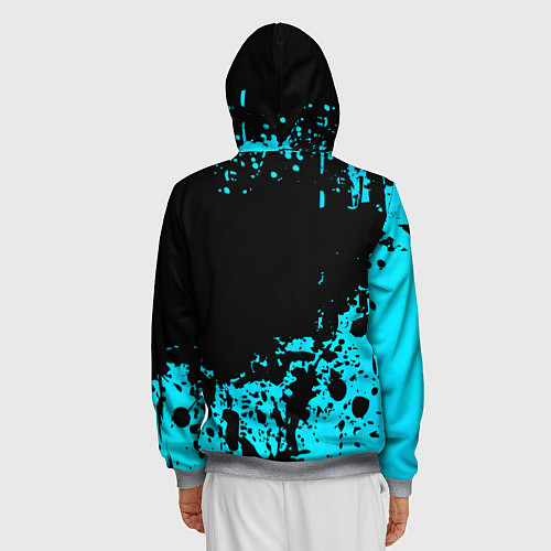 Мужская толстовка на молнии ВДВ / 3D-Меланж – фото 4