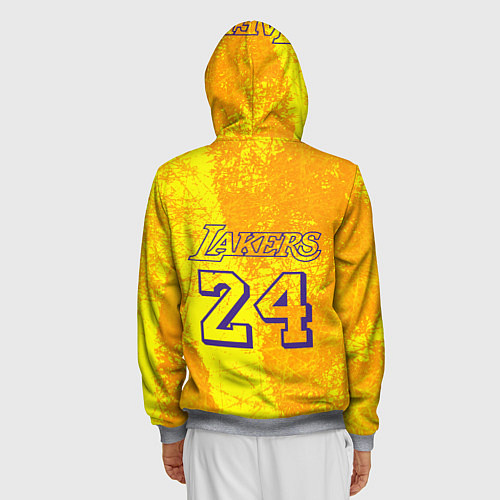 Мужская толстовка на молнии Kobe Bryant / 3D-Меланж – фото 4