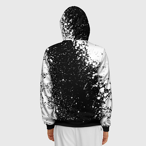 Мужская толстовка на молнии BMW / 3D-Черный – фото 4