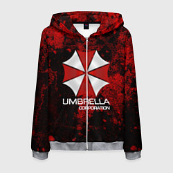 Толстовка 3D на молнии мужская UMBRELLA CORP, цвет: 3D-меланж