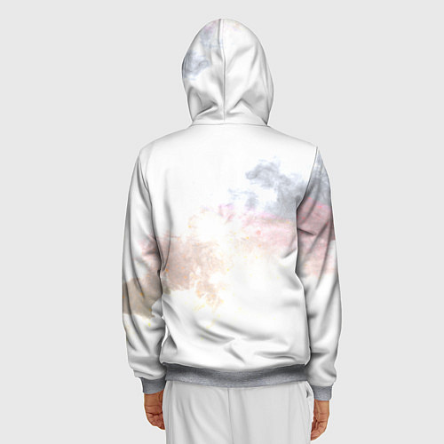 Мужская толстовка на молнии Сплин / 3D-Меланж – фото 4