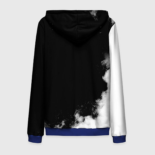 Мужская толстовка на молнии ВМФ России / 3D-Синий – фото 2