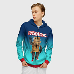 Толстовка 3D на молнии мужская ROBLOX, цвет: 3D-красный — фото 2