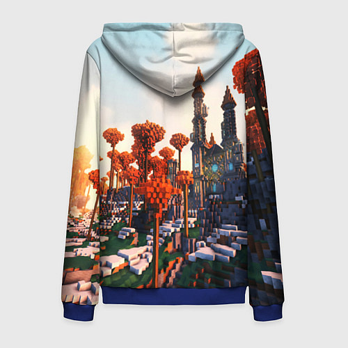 Мужская толстовка на молнии ROBLOX GAME / 3D-Синий – фото 2