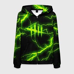 Толстовка 3D на молнии мужская DEAD BY DAYLIGHT, цвет: 3D-черный