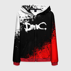 Толстовка 3D на молнии мужская DEVIL MAY CRY DMC, цвет: 3D-красный