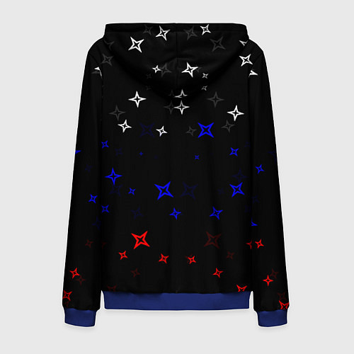 Мужская толстовка на молнии CountryHumans / 3D-Синий – фото 2