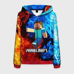 Мужская толстовка на молнии MINECRAFT