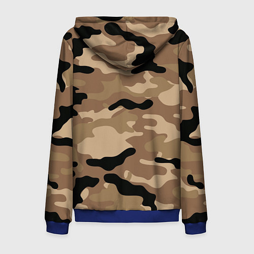 Мужская толстовка на молнии ВДВ СССР / 3D-Синий – фото 2