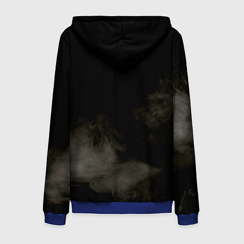 Мужская толстовка на молнии ALL BLACKS / 3D-Синий – фото 2