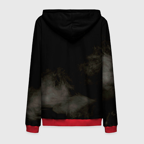 Мужская толстовка на молнии ALL BLACKS / 3D-Красный – фото 2