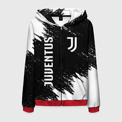 Толстовка 3D на молнии мужская JUVENTUS, цвет: 3D-красный