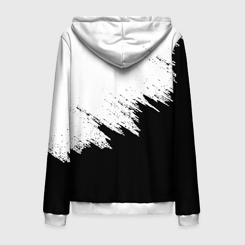 Мужская толстовка на молнии Opel / 3D-Белый – фото 2