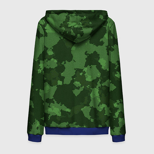 Мужская толстовка на молнии Пограничные Войска / 3D-Синий – фото 2