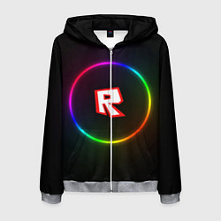 Толстовка 3D на молнии мужская Roblox, цвет: 3D-меланж