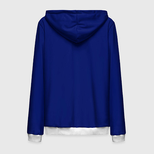 Мужская толстовка на молнии SONIC / 3D-Белый – фото 2