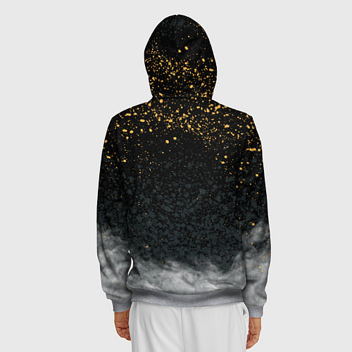 Мужская толстовка на молнии Стальной алхимик / 3D-Меланж – фото 4