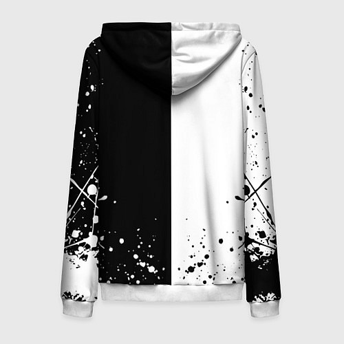 Мужская толстовка на молнии Nickelback / 3D-Белый – фото 2