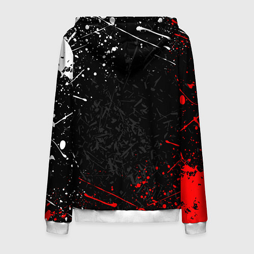 Мужская толстовка на молнии RESIDENT EVIL UMBRELLA / 3D-Белый – фото 2