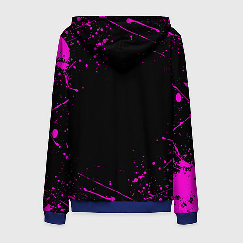 Мужская толстовка на молнии ПОШЛАЯ МОЛЛИ / 3D-Синий – фото 2