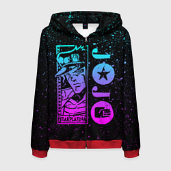 Толстовка 3D на молнии мужская JoJo Bizarre Adventure, цвет: 3D-красный