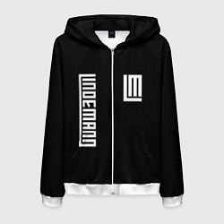 Толстовка 3D на молнии мужская LINDEMANN, цвет: 3D-белый