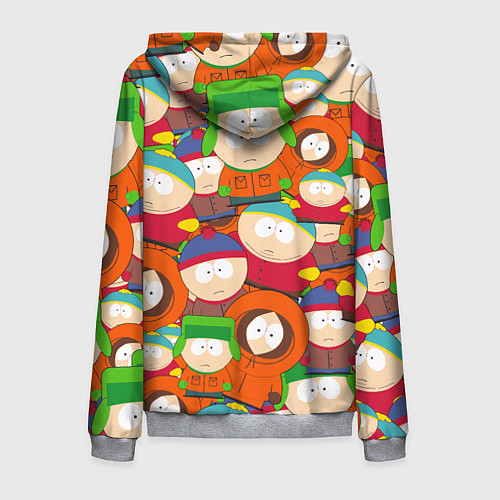 Мужская толстовка на молнии ЮЖНЫЙ ПАРК / 3D-Меланж – фото 2