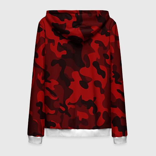 Мужская толстовка на молнии RED MILITARY / 3D-Белый – фото 2