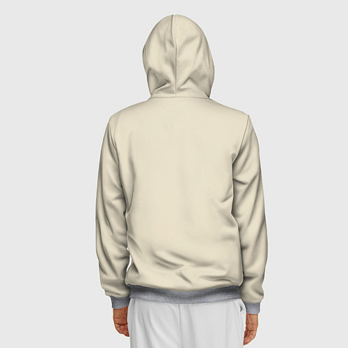 Мужская толстовка на молнии Настоящие Черепашки / 3D-Меланж – фото 4