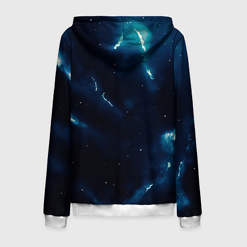 Мужская толстовка на молнии Five Nights At Freddys / 3D-Белый – фото 2