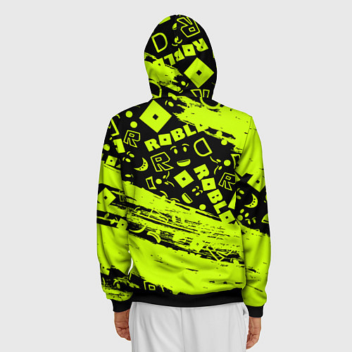 Мужская толстовка на молнии Roblox / 3D-Черный – фото 4