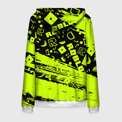 Мужская толстовка на молнии Roblox / 3D-Белый – фото 2