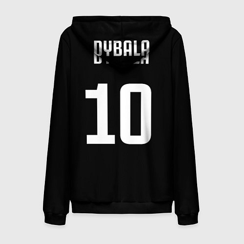 Мужская толстовка на молнии Форма Paulo Dybala / 3D-Черный – фото 2