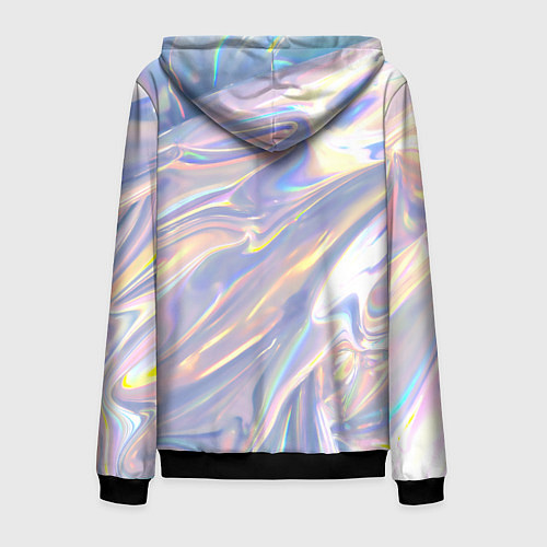 Мужская толстовка на молнии Фольга / 3D-Черный – фото 2