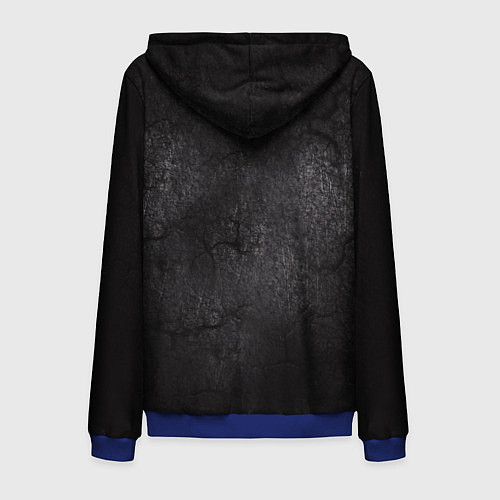 Мужская толстовка на молнии BLOODBORNE HUNTER / 3D-Синий – фото 2