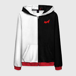 Толстовка 3D на молнии мужская Monokuma, цвет: 3D-красный