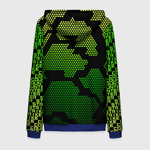 Мужская толстовка на молнии CS GO Oko / 3D-Синий – фото 2