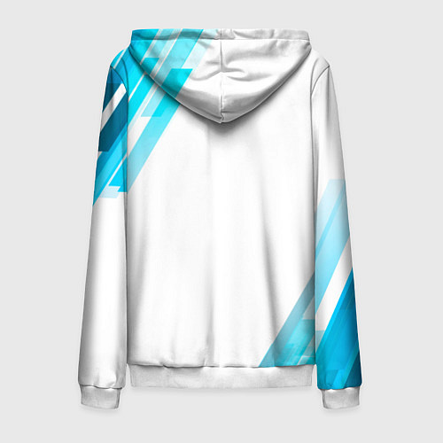 Мужская толстовка на молнии BMW / 3D-Белый – фото 2