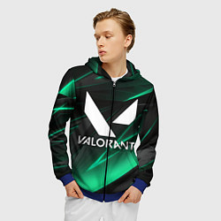 Толстовка 3D на молнии мужская VALORANT, цвет: 3D-синий — фото 2