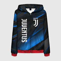 Толстовка 3D на молнии мужская JUVENTUS, цвет: 3D-красный