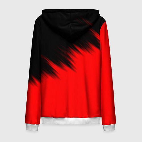 Мужская толстовка на молнии CHICAGO BULLS / 3D-Белый – фото 2