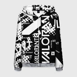 Толстовка 3D на молнии мужская Valorant, цвет: 3D-меланж